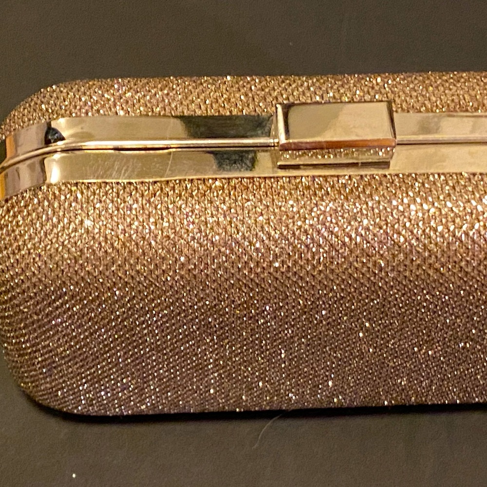Champagne Gold Glittery Special Occassion Clutch